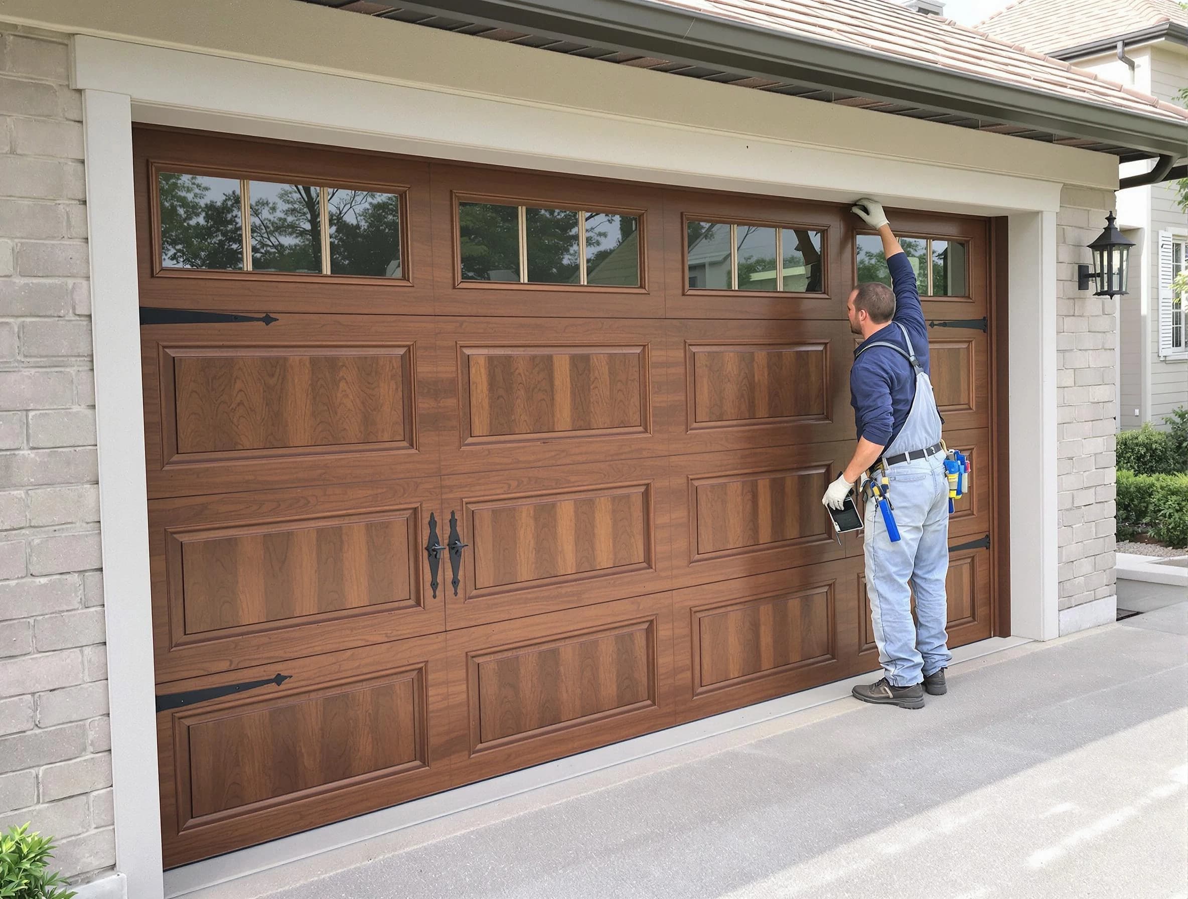 Custom garage door showcase by Walpole Garage Door Repair in Walpole