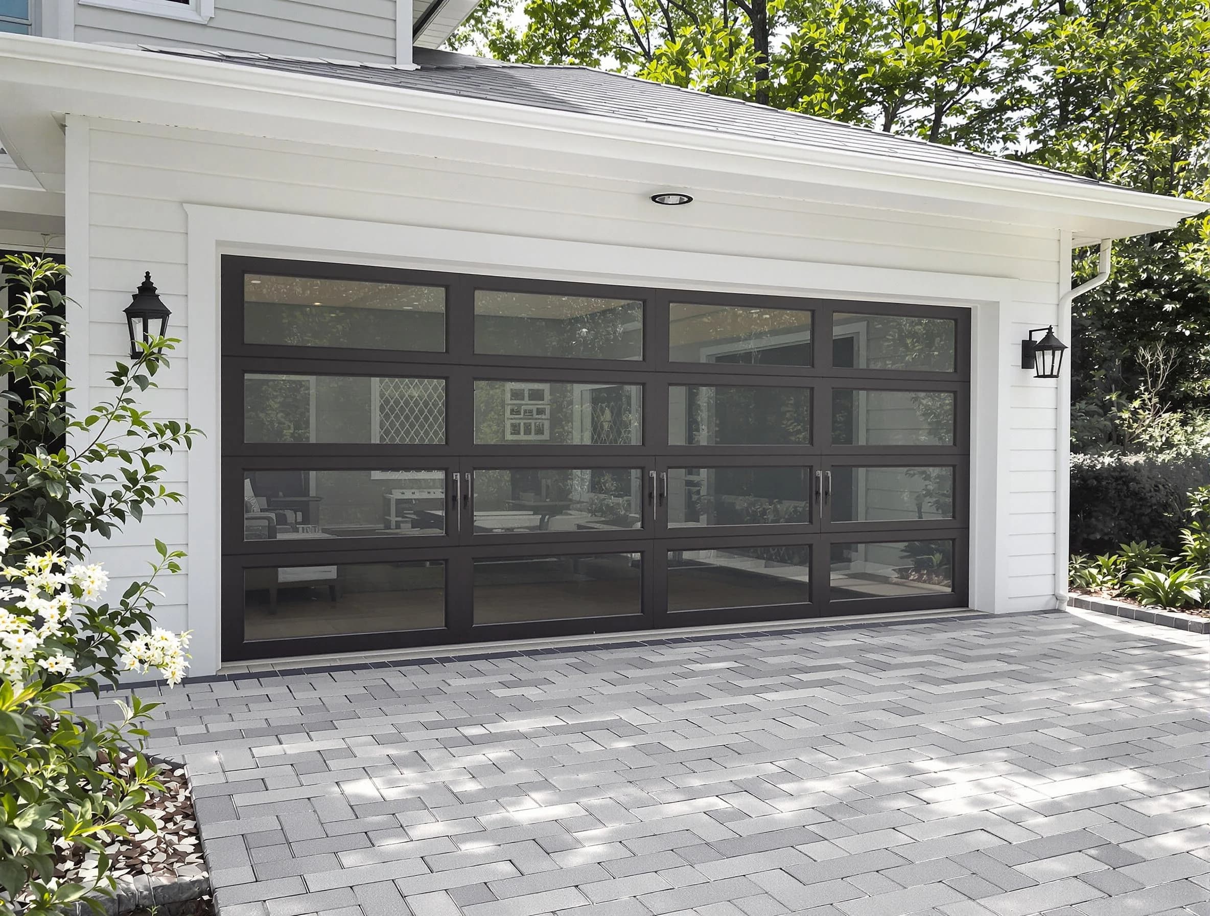 Walpole Garage Door Repair design specialist presenting custom garage door options to Walpole homeowner