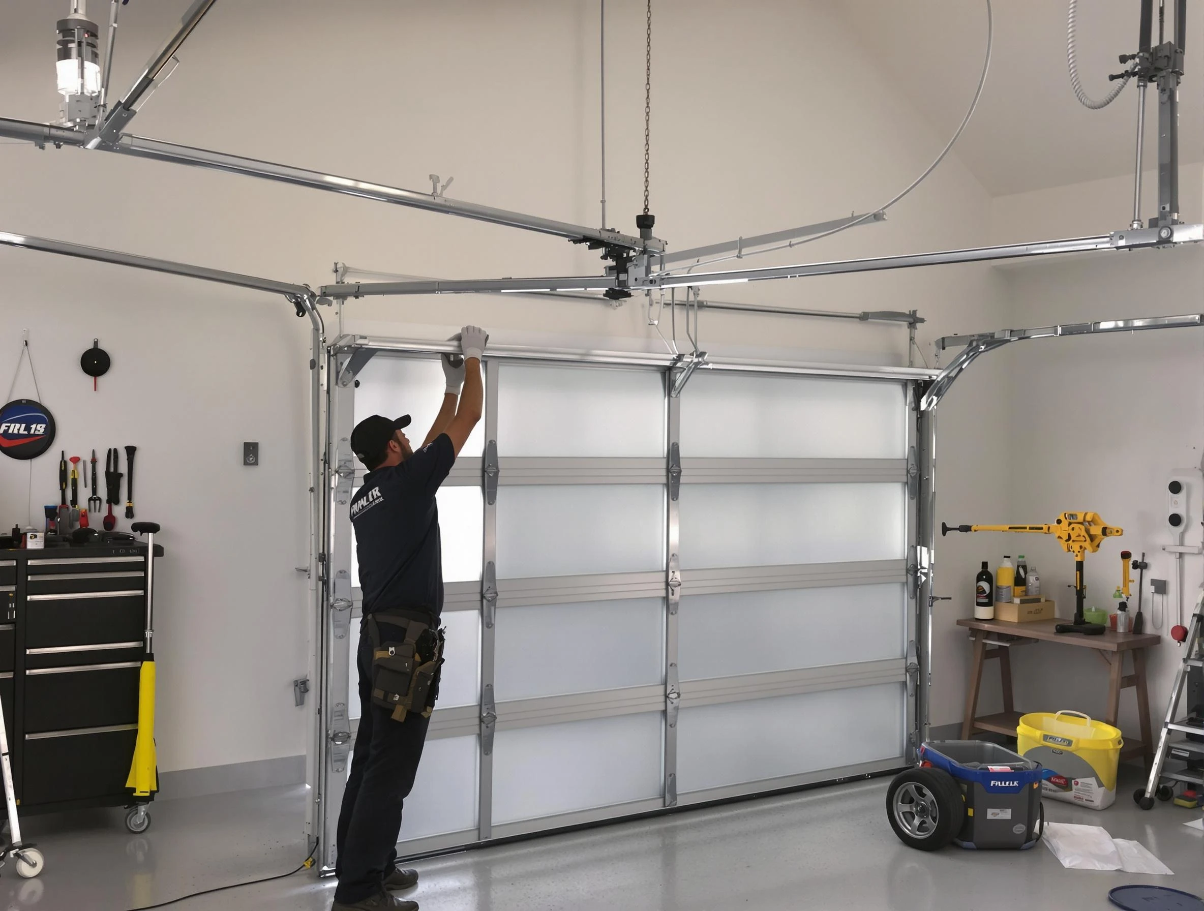 Walpole Garage Door Repair certified team performing precision garage door installation in Walpole
