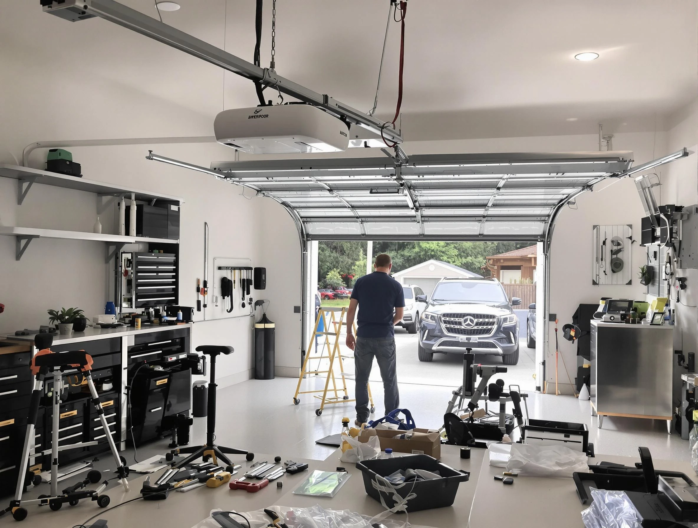 Garage door opener installation by Walpole Garage Door Repair in Walpole