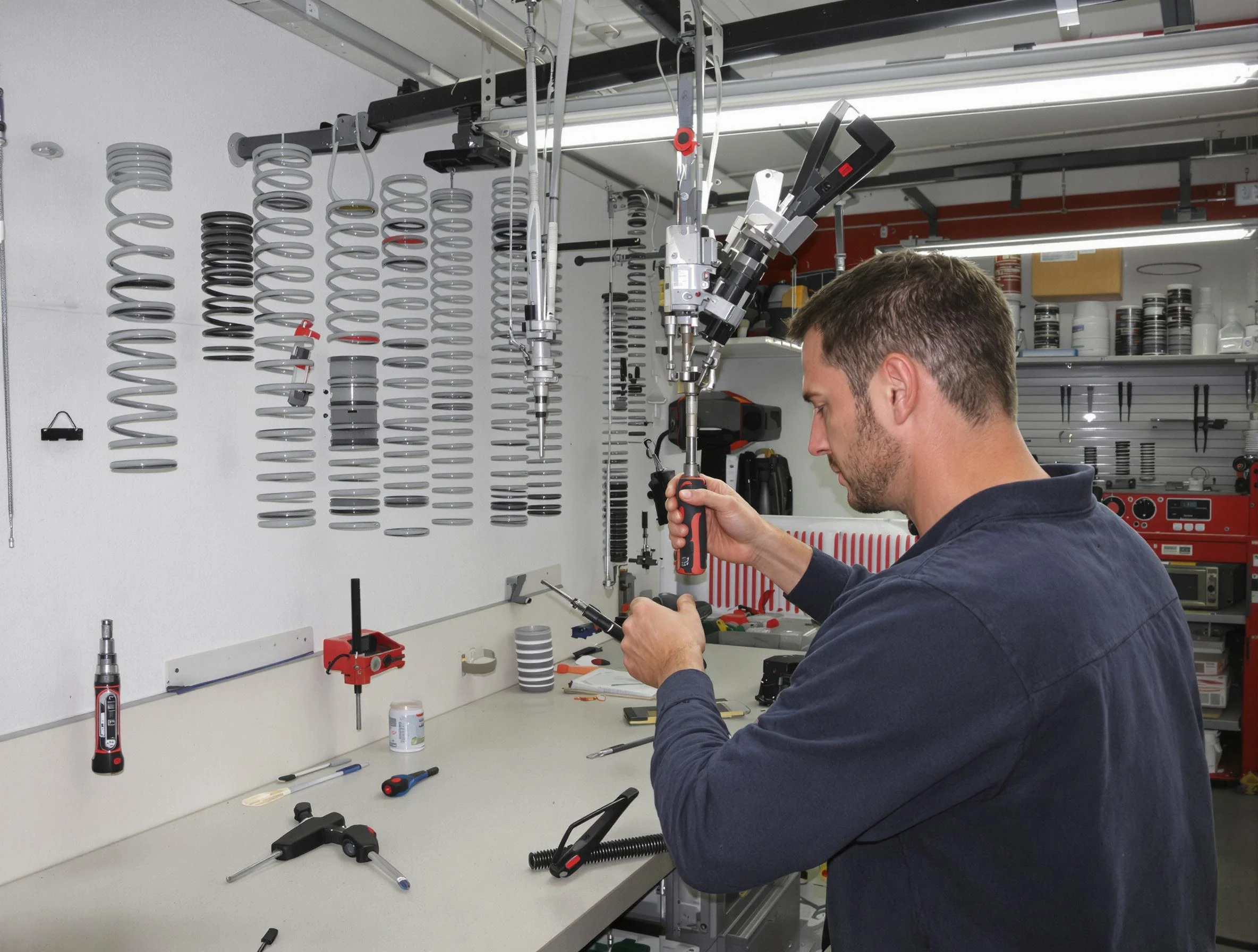Walpole Garage Door Repair safety certified technician performing precision spring replacement in Walpole